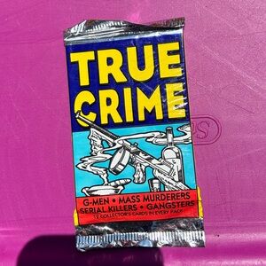 Vintage true crime trading cards new unopened